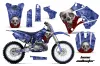 Yamaha YZ250 2 Stroke Dirt Bike Graphic Kit - 1996-2001 Bone Collector Blue