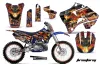 Yamaha YZ250 2 Stroke Dirt Bike Graphic Kit - 1996-2001 Firestorm Blue