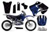 Yamaha YZ250 2 Stroke Dirt Bike Graphic Kit - 1996-2001 Silver Star - Reloaded Blue