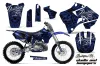 Yamaha YZ250 2 Stroke Dirt Bike Graphic Kit - 1996-2001 Skulls and Hammers Blue