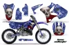 Yamaha YZ250 2 Stroke Dirt Bike Graphic Kit - 2002-2014 Bone Collector Blue