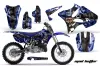 Yamaha YZ250 2 Stroke Dirt Bike Graphic Kit - 2002-2014 Mad Hatter Blue