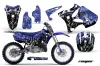 Yamaha YZ250 2 Stroke Dirt Bike Graphic Kit - 2002-2014 Reaper Blue