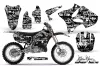 Yamaha YZ250 2 Stroke Dirt Bike Graphic Kit - 2002-2014 Silver Star - Silverhaze White
