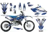Yamaha YZ250 Dirt Bike Graphic Kit - 2015-2021 Slash Blue