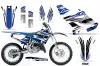 Yamaha YZ250 Dirt Bike Graphic Kit - 2015-2021 Teck Blue