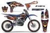 Yamaha YZ250 F 4 Stroke Dirt Bike Custom Graphic Kit - 2010-2013