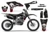 Yamaha YZ250 F 4 Stroke Dirt Bike Graphic Kit - 2010-2013 Bone Collector Black