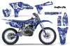 Yamaha YZ250 F 4 Stroke Dirt Bike Graphic Kit - 2010-2013 Butterfly Blue