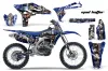 Yamaha YZ250 F 4 Stroke Dirt Bike Graphic Kit - 2010-2013 Mad Hatter Blue