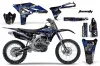 Yamaha YZ250 F 4 Stroke Dirt Bike Graphic Kit - 2010-2013 Toxicity Black