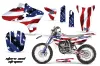 Yamaha YZ250 F Dirt Bike Graphic Kit - 2003-2005 Stars and Stripes Red White & Blue