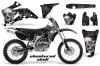 Yamaha YZ250F / YZ450F Dirt Bike Graphic Kit - 2006-2009 Checkered Skull Silver