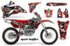 Yamaha YZ250F / YZ450F Dirt Bike Graphic Kit - 2006-2009 Mad Hatter Red