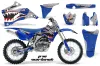 Yamaha YZ250F / YZ450F Dirt Bike Graphic Kit - 2006-2009 P40 Warhawk Blue