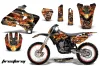 Yamaha YZ400 4 Stroke Dirt Bike Graphic Kit - 1998-2002 Firestorm Black