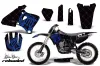Yamaha YZ400 4 Stroke Dirt Bike Graphic Kit - 1998-2002 Silver Star - Reloaded Blue