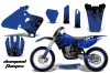 Yamaha YZ426 F 4 Stroke Dirt Bike Graphic Kit - 1998-2002 Diamond Flames Blue