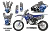 Yamaha YZ85 Dirt Bike Graphic Kit - 2015-2018 Checkered Skull Blue