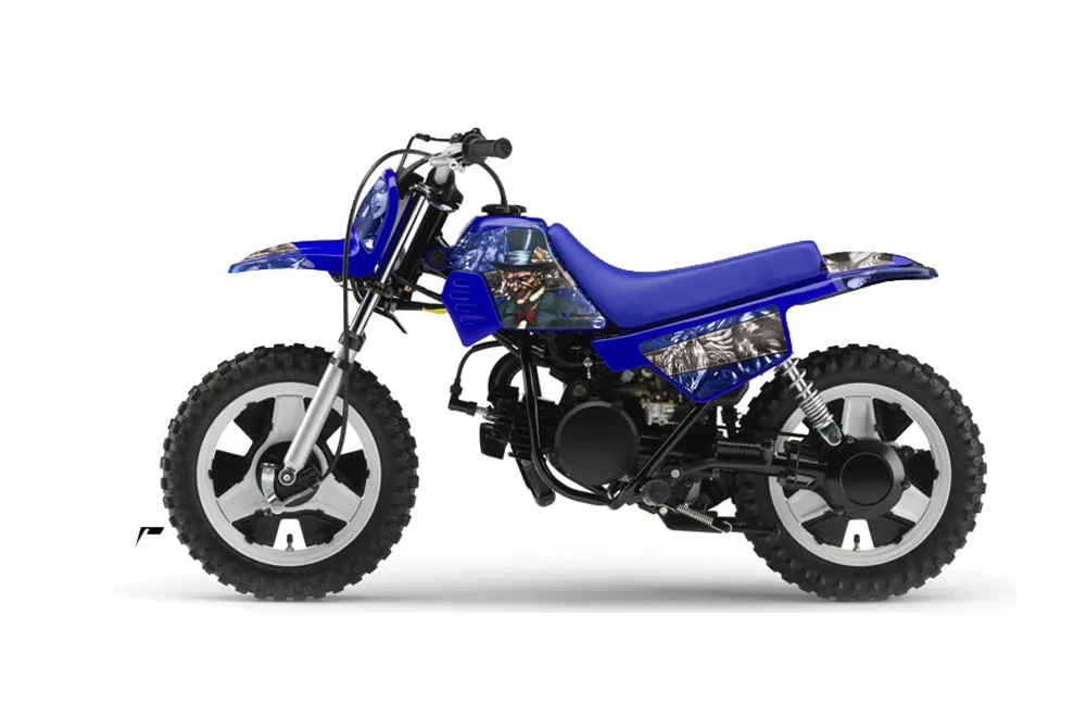Yamaha PW50 Dirt Bike Graphic Kit - 1990-2022 Mad Hatter Blue