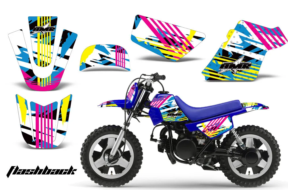 Yamaha PW80 Dirt Bike Graphic Kit - 1996-2006 Flashback