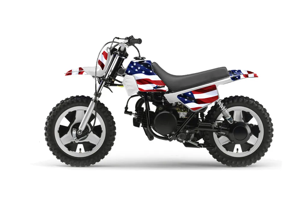 Yamaha PW80 Dirt Bike Graphic Kit - 1996-2006 Stars and Stripes