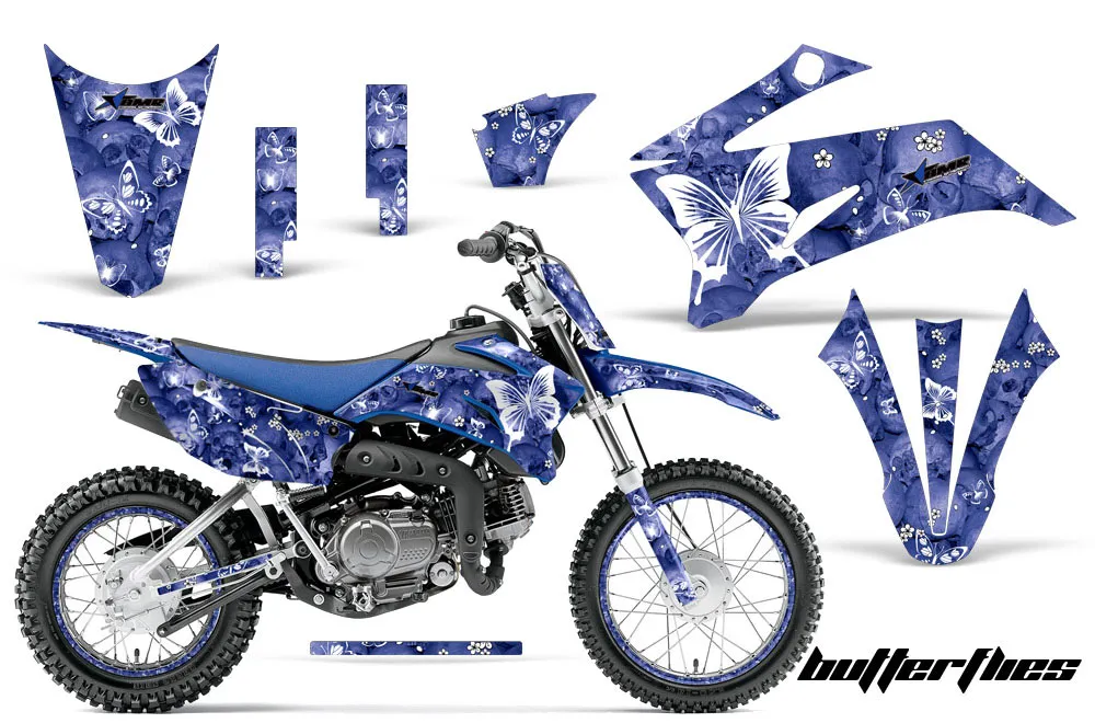 Yamaha TTR110 Dirt Bike Graphic Kit - 2008-2024 Butterfly Blue