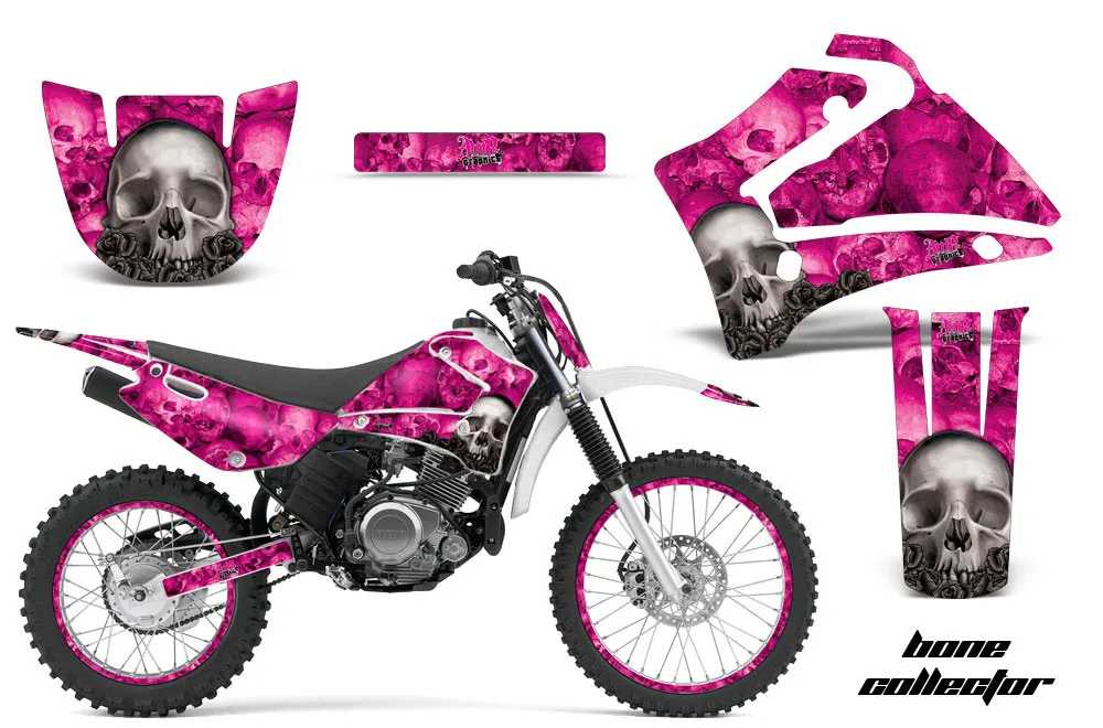 Yamaha TTR125 Dirt Bike Graphic Kit - 2000-2007 Bone Collector Pink