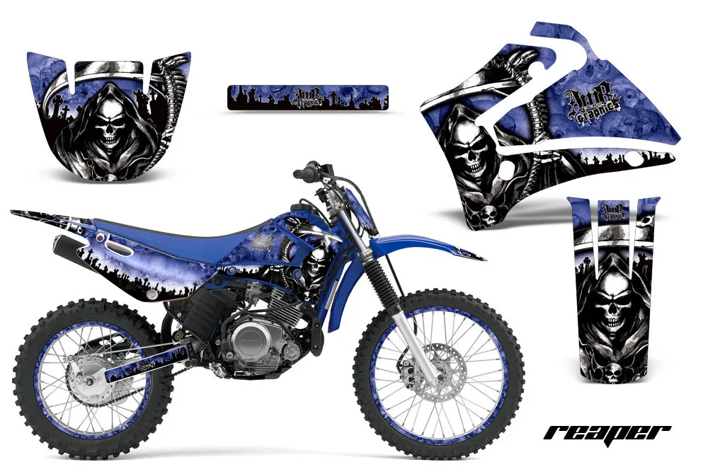 Yamaha TTR125 Dirt Bike Graphic Kit - 2000-2007 Reaper Blue