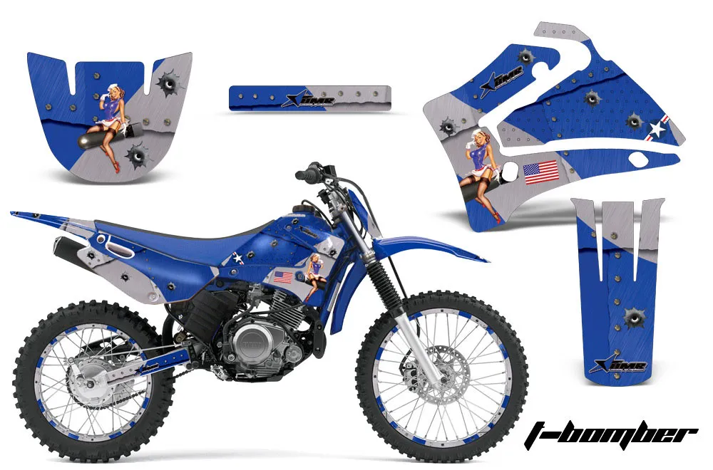 Yamaha TTR125 Dirt Bike Graphic Kit - 2000-2007 T Bomber Blue