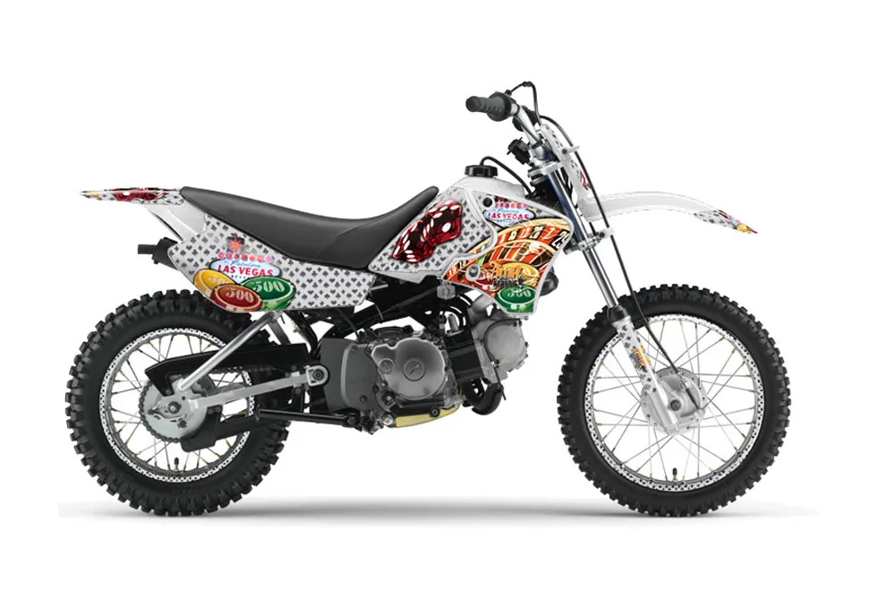 Yamaha TTR90 Dirt Bike Graphic Kit - 2000-2007 Vegas Baller White