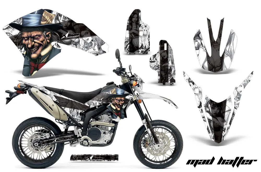 Yamaha WR250 R/X Dirt Bike Graphic Kit - 2007-2020 Mad Hatter White