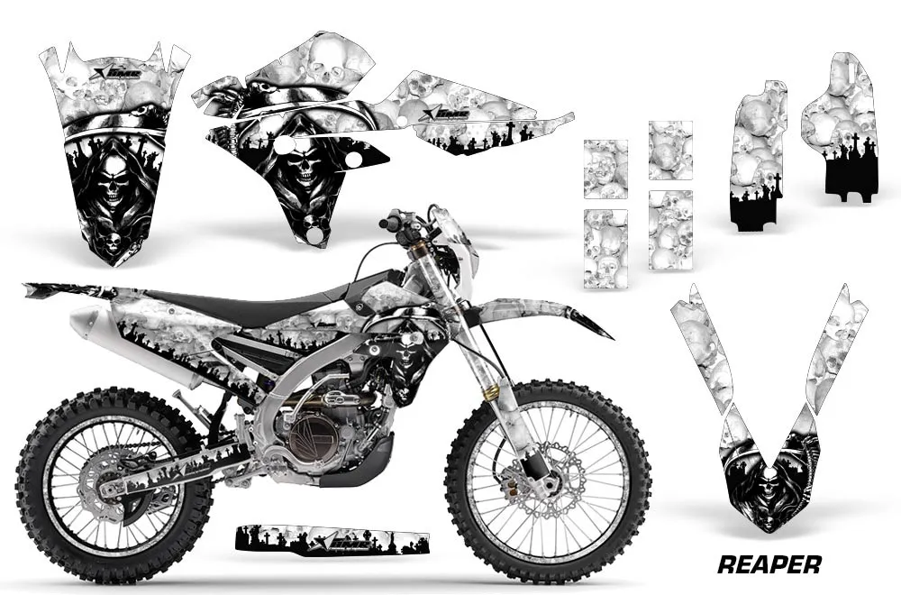 Yamaha WR250F / WR450F Dirt Bike Graphic Kit - 2015-2018 Reaper White