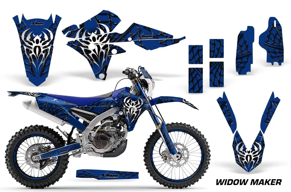 Yamaha WR250F / WR450F Dirt Bike Graphic Kit - 2015-2018 Widow Maker Blue