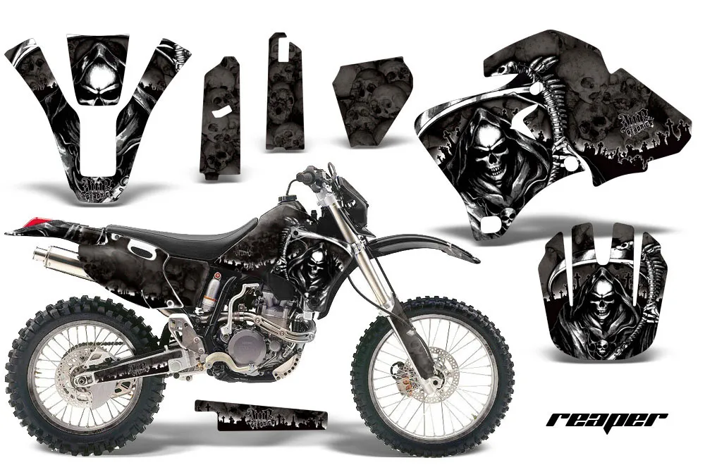 Yamaha WR400 Dirt Bike Graphic Kit - 1998-2002 Reaper Black