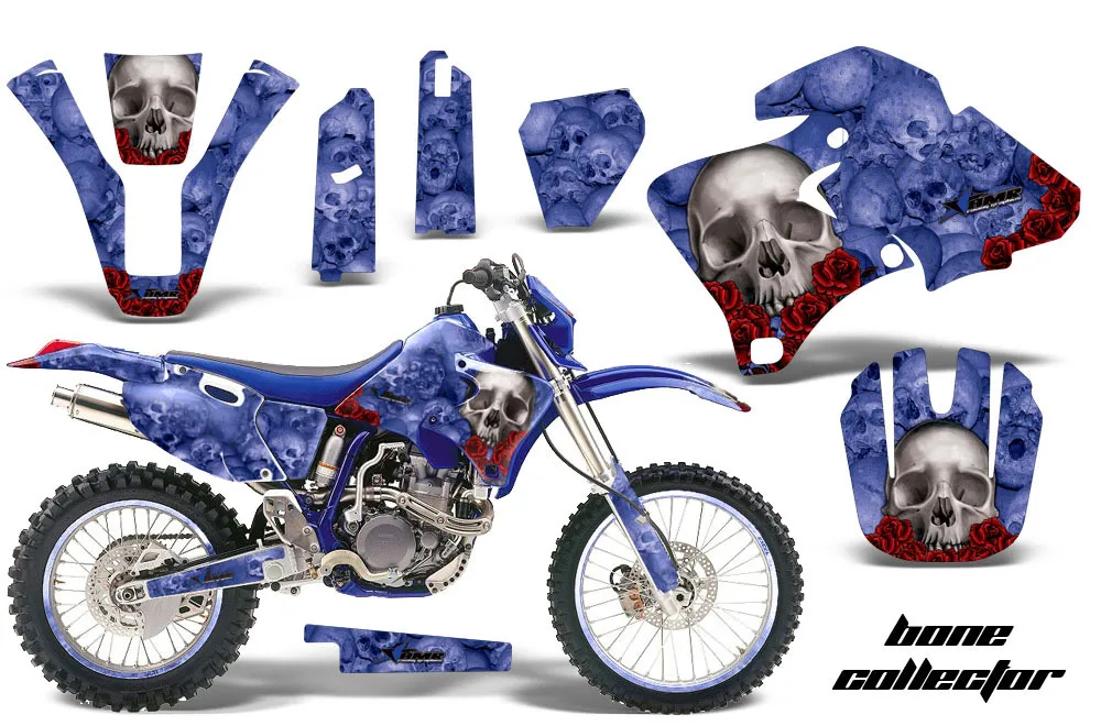 Yamaha WR426F Dirt Bike Graphic Kit - 1998-1999 Bone Collector Blue