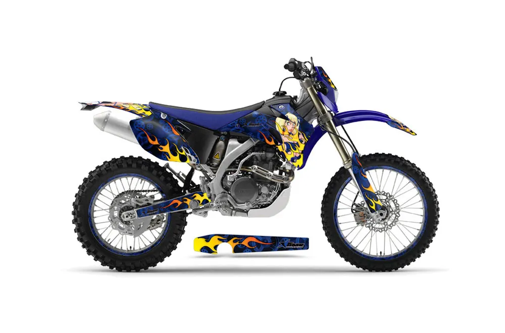 Yamaha WR450F Dirt Bike Graphic Kit - 2007-2011 Motorhead Mandy Blue