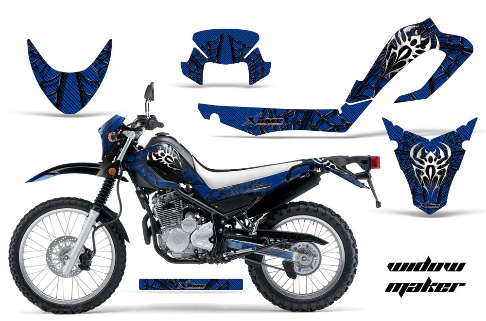 Yamaha XT250X Dirt Bike Graphic Kit - 2006-2018 Widow Maker Blue