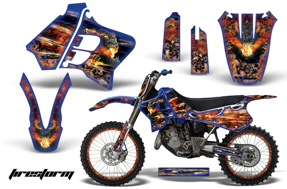 Yamaha YZ125 2 Stroke Dirt Bike Custom Graphic Kit - 1991-1992