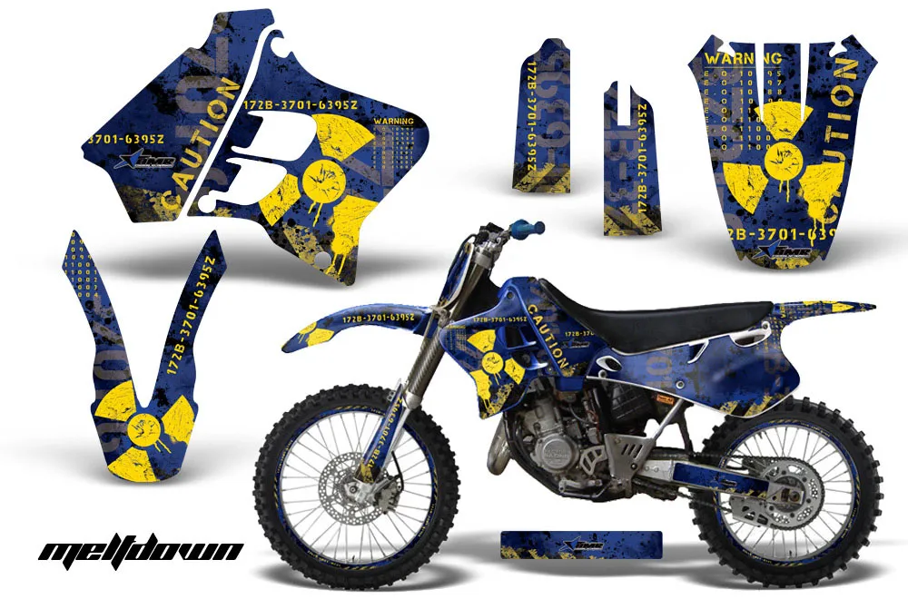 Yamaha YZ125 2 Stroke Dirt Bike Custom Graphic Kit - 1991-1992