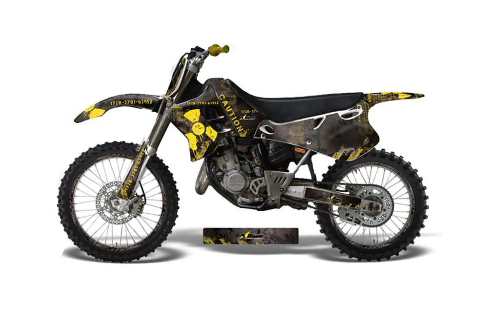 Yamaha YZ125 2 Stroke Dirt Bike Graphic Kit - 1993-1995 Meltdown Yellow