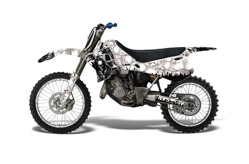 Yamaha YZ125 2 Stroke Dirt Bike Graphic Kit - 1993-1995 Reaper White