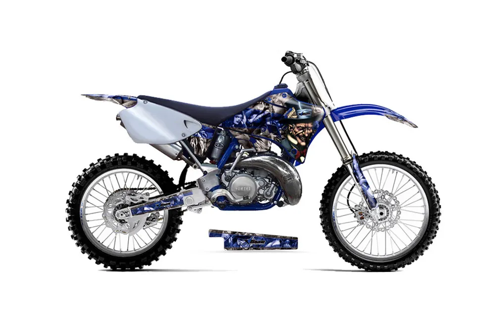 Yamaha YZ125 2 Stroke Dirt Bike Graphic Kit - 1996-2001 Mad Hatter Blue