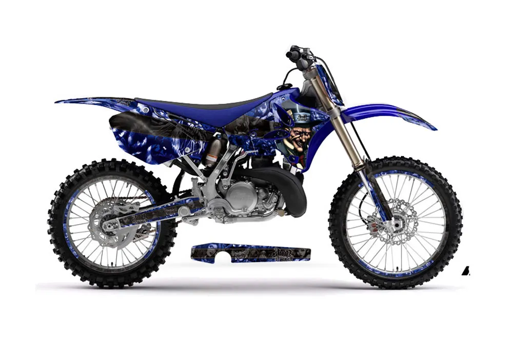 Yamaha YZ125 2 Stroke Dirt Bike Graphic Kit - 2002-2014 Mad Hatter Blue