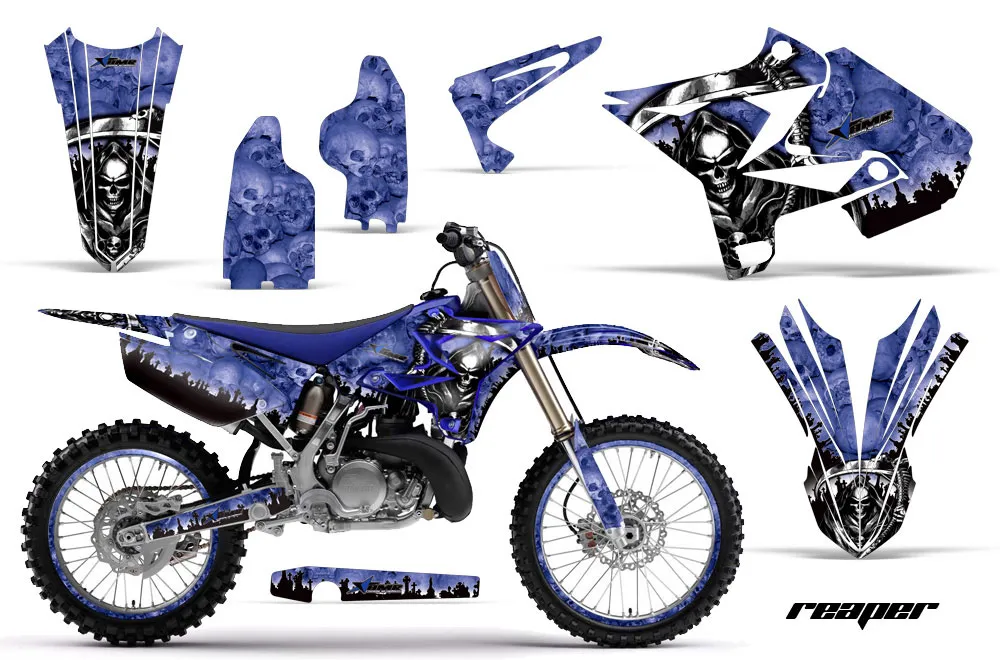 Yamaha YZ125 Dirt Bike Graphic Kit - 2002-2014 Reaper Blue