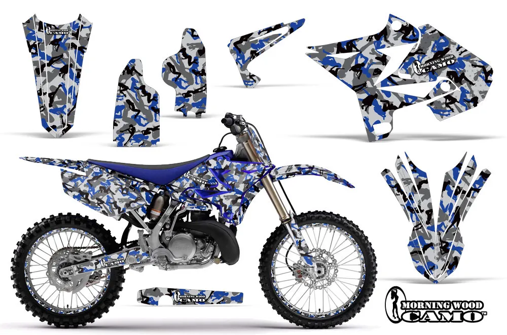 Yamaha YZ125 Dirt Bike Graphic Kit - 2002-2014 Urban Camo Blue
