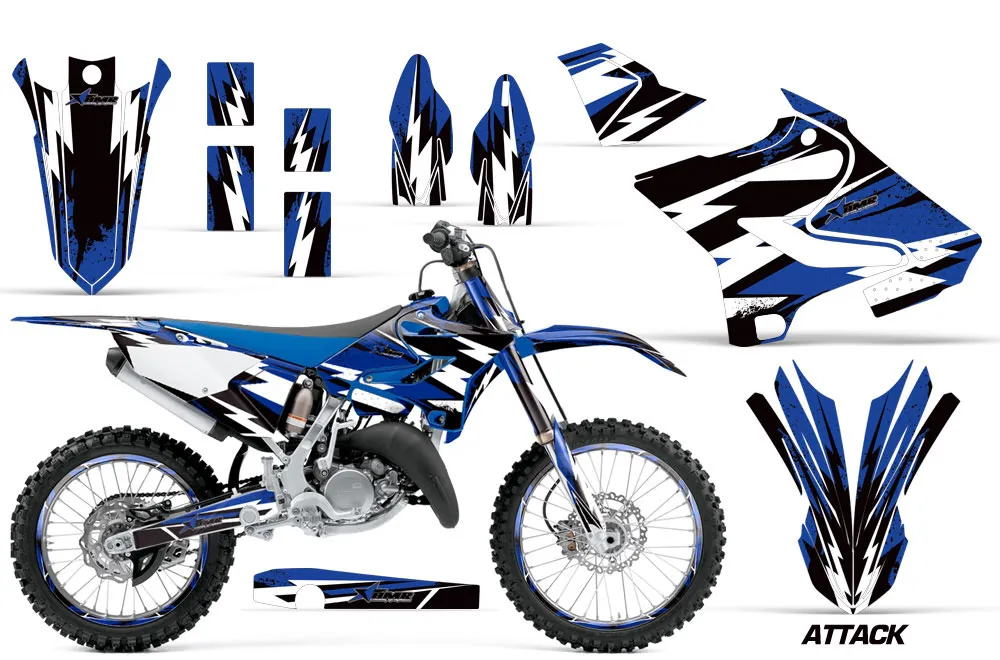 Yamaha YZ125 Dirt Bike Graphic Kit - 2015-2021 Attack Blue