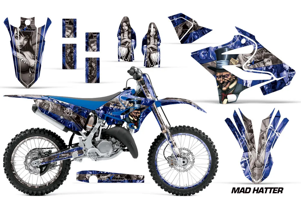 Yamaha YZ125 Dirt Bike Graphic Kit - 2015-2021 Mad Hatter Blue
