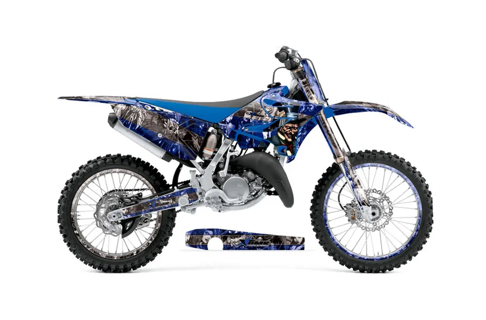 Yamaha YZ125 Dirt Bike Graphic Kit - 2015-2021 Mad Hatter Blue