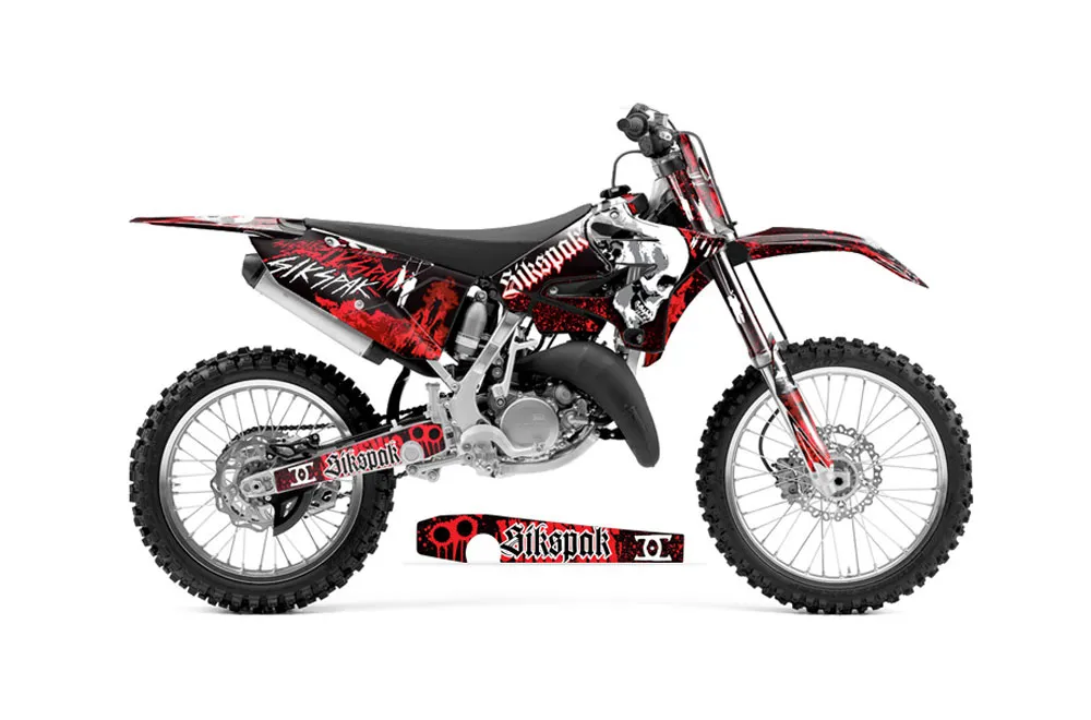 Yamaha YZ125 Dirt Bike Graphic Kit - 2015-2021 Rebirth Red